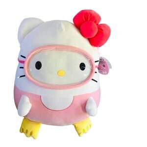 NEW 20” Hello Kitty Squishmallow Scuba RARE large